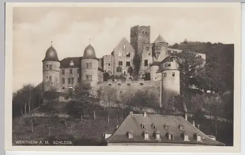 (100912) Foto AK Burg Wertheim 1938