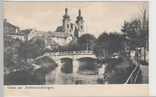 (100833) AK Gruss aus Donaueschingen, um 1906