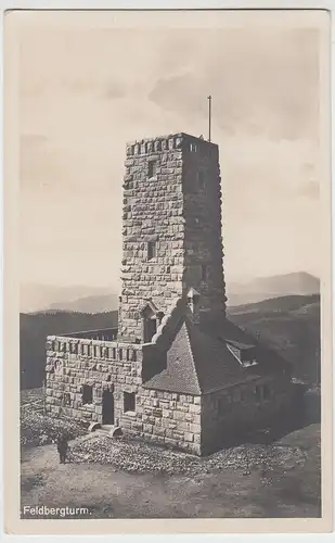 (100515) Foto AK Feldberg, Schwarzwald, Feldbergturm, vor 1945