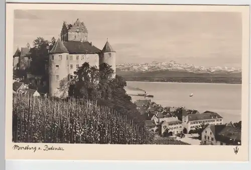 (100424) Foto AK Meersburg, Bodensee, Altes Schloss, Weinhang, vor 1945