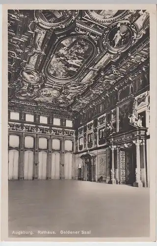 (95980) Foto AK Augsburg, Goldener Saal im Rathaus, 1932