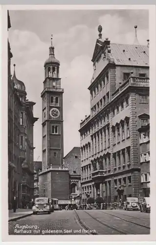 (8762) Foto AK Augsburg, Rathaus, Perlach, Feldpost 1939