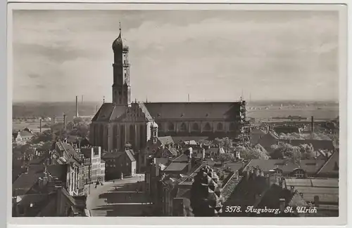 (82865) Foto AK Augsburg, St. Ulrich, vor 1945