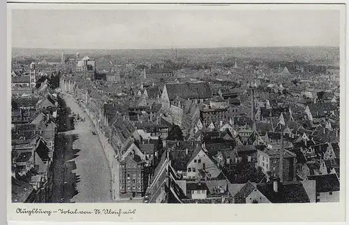 (33230) AK Augsburg, Panorama, vor 1945