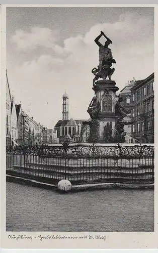 (33207) AK Augsburg, Herkulesbrunnen, vor 1945