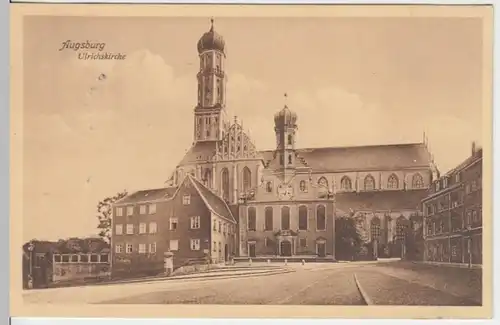 (11875) AK Augsburg, Ulrichskirche 1910
