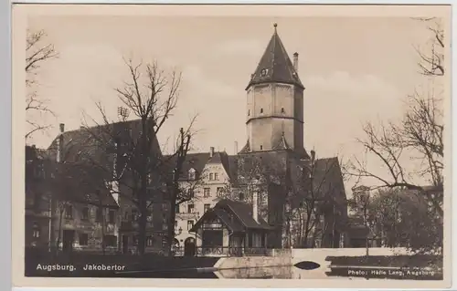 (113808) Foto AK Augsburg, Jakobertor, vor 1945