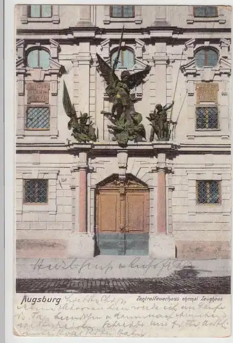 (113070) AK Augsburg, Zentralfeuerhaus ehem. Zeughaus 1899