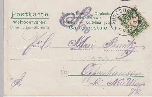 (103247) AK Augsburg, Totalansicht 1903