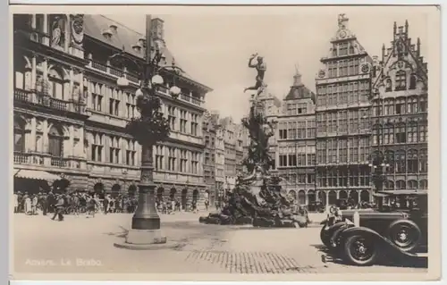 (17447) Foto AK Antwerpen, Anvers, Le Brabo, vor 1945