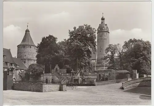 (91791) Foto AK Altenburg, Thür., Schlosshof, Freilichtbühne, Flasche 1981