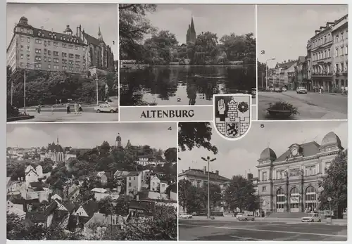 (91789) Foto AK Altenburg, Thür., Moskauer Straße, Bahnhof 1984