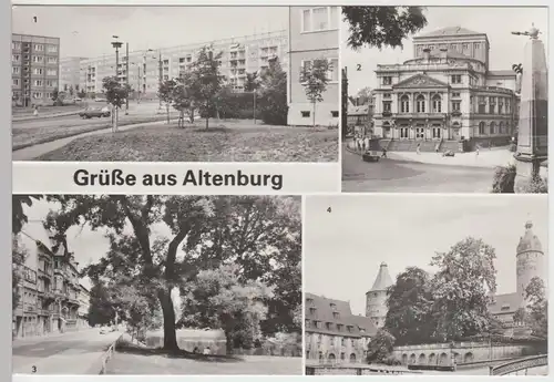 (91783) Foto AK Altenburg, Thür.,  Schlosshof, Freilichtbühne 1984