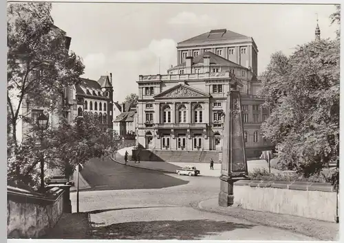 (91769) Foto AK Altenburg, Thür., Landestheater, Schlossauffahrt 1981