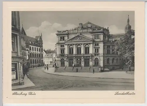 (85664) AK Altenburg, Thür., Landestheater, Postamt, vor 1945