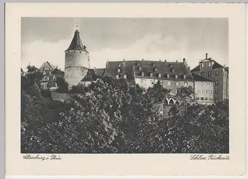 (85660) AK Altenburg, Thür., Schloss, Rückseite, Flasche, vor 1945