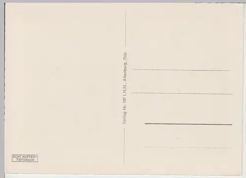 (85660) AK Altenburg, Thür., Schloss, Rückseite, Flasche, vor 1945