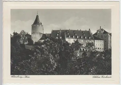 (85659) AK Altenburg, Thür., Schloss, Junkerei, Flasche, vor 1945