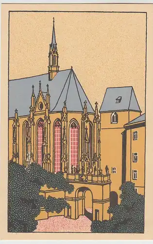 (85491) Künstler AK Karl Larisch, Altenburg, Thür., Schlosskirche, 1943-52