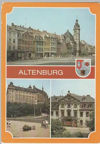 (83361) AK Altenburg, Thür., Seckendorffsches Palais, Schloss, Markt
