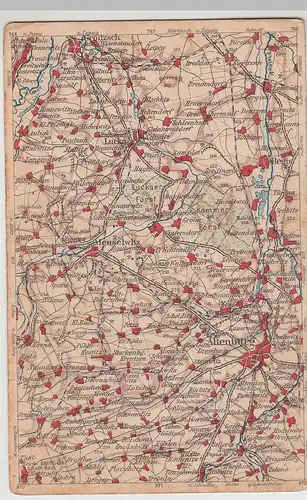 (115918) AK Altenburg i.Th. u. Umgebung, Übersicht Landkarte 1910er
