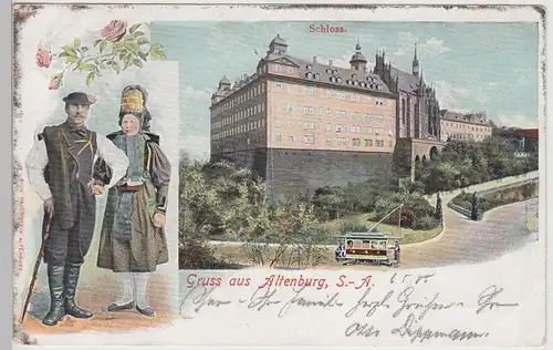 (113144) AK Altenburg S.A., Schloss, Bauerntracht 1905