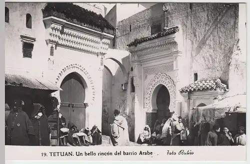 (53318) Foto AK Tetuan, Un bello rincón del barrio Arabe