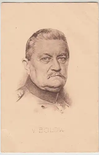 (114726) AK Porträt Karl von Bülow 1915