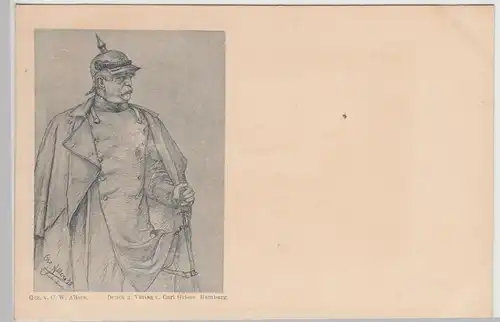 (114633) AK Otto von Bismarck, Zeichnung v. C.W. Allers vor 1905