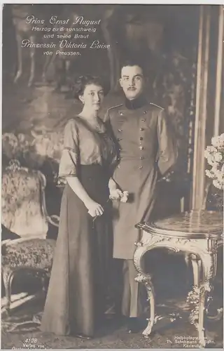 (112415) Foto AK Prinz Ernst August von Braunschweig, Prinzessin Viktoria Luise
