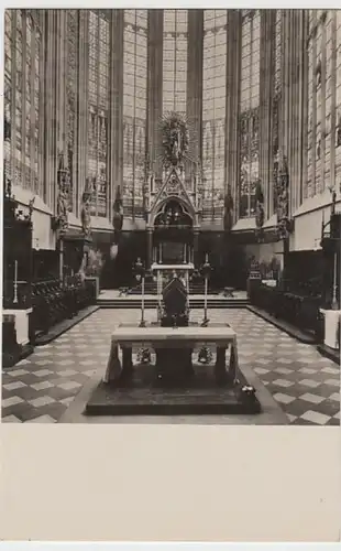 (26275) Foto AK Aachen, Dom, Chor, Altar, Karlsschrein, Madonna