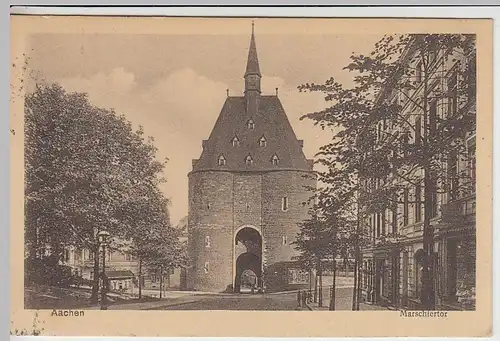 (39367) AK Aachen, Marschiertor 1921