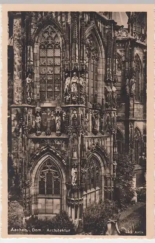 (47565) Foto AK Aachen, Dom, Außendetail, vor 1945