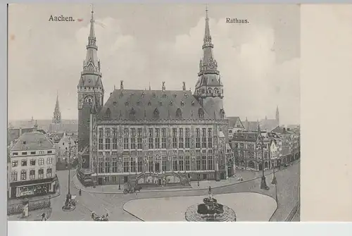 (75956) AK Aachen, Rathaus, vor 1945