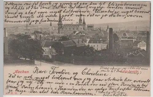 (76627) AK Aachen, Total-Ansicht, 1901