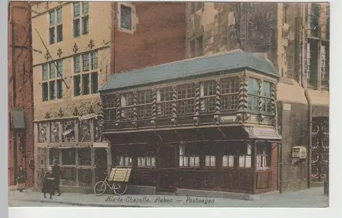 (78957) AK Aachen, Postwagen, französische Karte, vor 1945