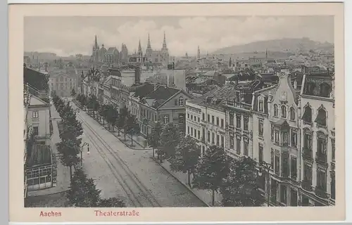 (80925) AK Aachen, Theaterstraße, 1909