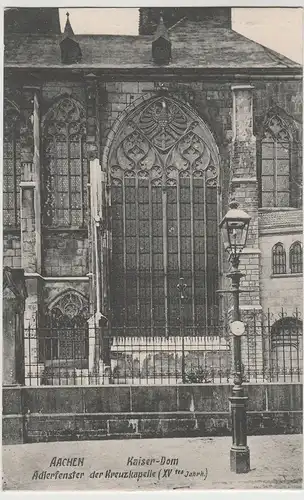 (83980) AK Aachen, Dom, Adlerfenster, Kreuzkapelle, vor 1945