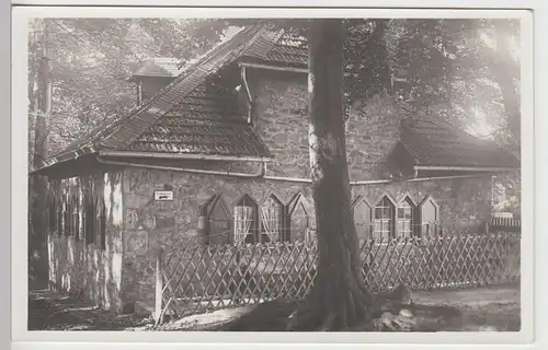 (90008) Foto AK Aachen, unbekanntes Gebäude im Wald, Eingang, vor 1945