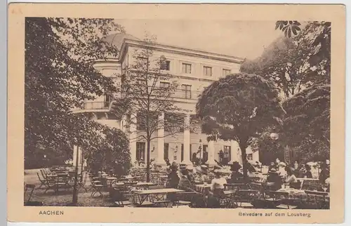 (90031) AK Aachen, Belvedere auf dem Lousberg, 1919