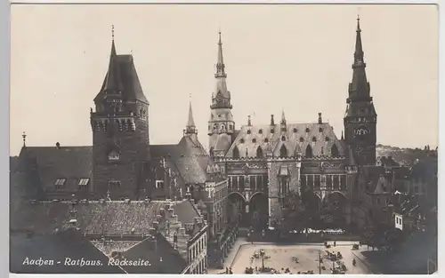 (91335) Foto AK Aachen, Rathaus, Rückseite 1929