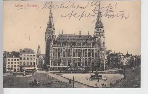 (95171) AK Aachen, Rathaus 1913