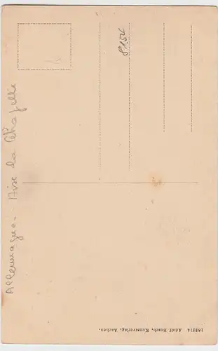 (96164) AK Aachen, Denkmal Karl der Große, Brunnen, vor 1945