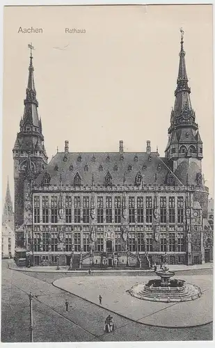 (96168) AK Aachen, Rathaus, vor 1945