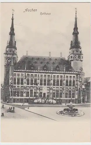 (98958) AK Aachen, Rathaus, vor 1905