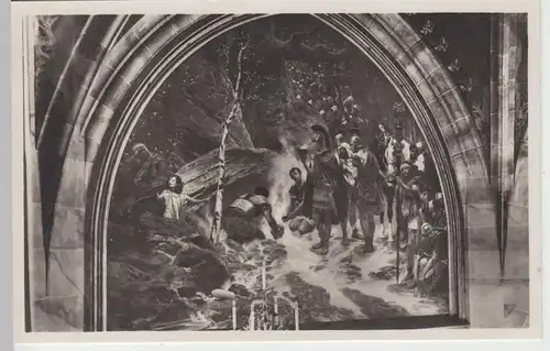 (104090) Foto AK Aachen, Gemälde im Treppenhaus des Rathauses, 1920er