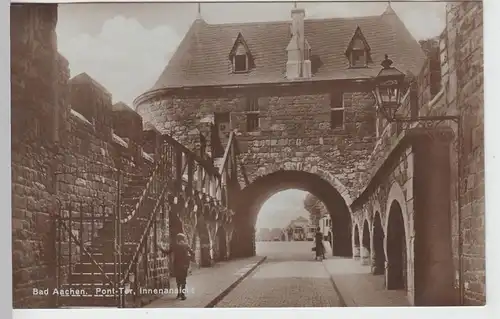 (104096) Foto AK Aachen, Pont-Tor Innenansicht, 1920er