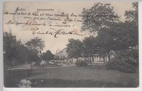 (104098) AK Aachen, Heinrichsallee, 1907