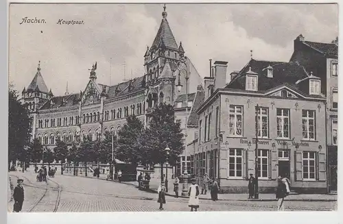 (104589) AK Aachen, Hauptpost, Feldpost 1918