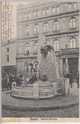 (109003) AK Aachen, Bakauvbrunnen 1909